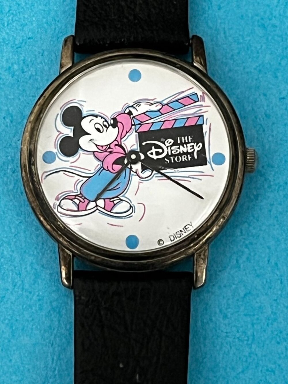 Disney Womens Vintage Mickey Mouse Watch Director Disney Store new battery